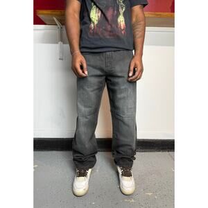 Y2K baggy grey fade jeans size 38x30
